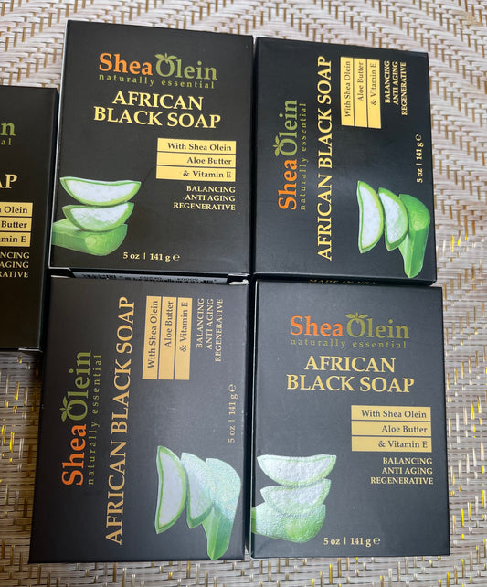 African Black Soap with Shea Olein, Aloe Butter & Vitamin E