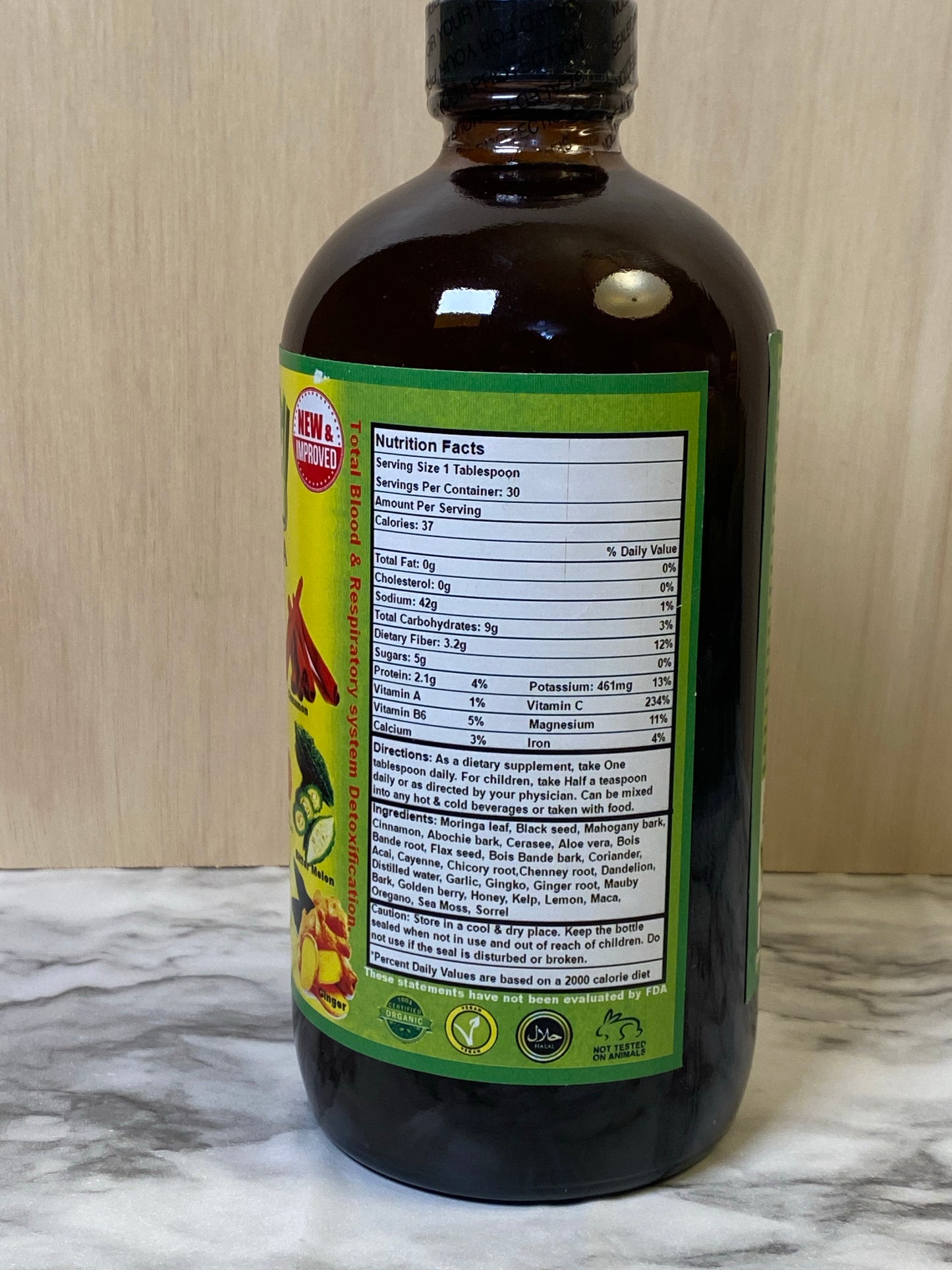 Organic Moringa & Black Seed Detox Bitters